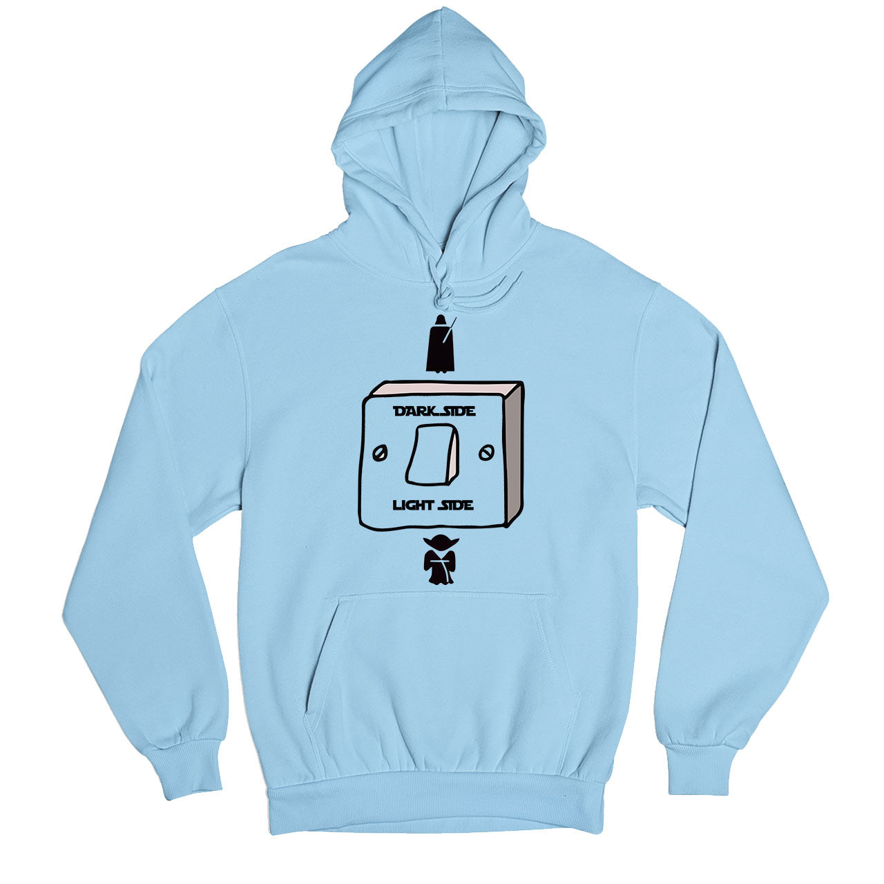 star wars dark side - light side hoodie hooded sweatshirt winterwear tv & movies buy online united states usa the banyan tee tbt men women girls boys unisex gray yoda & darth vader
