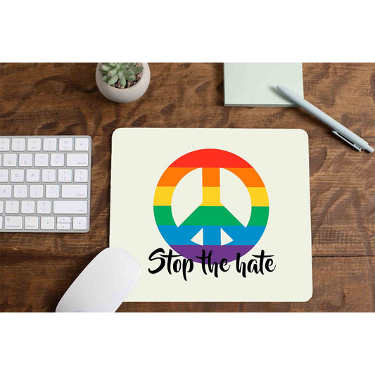 pride stop the hate mousepad logitech large anime printed graphic stylish buy online united states u s the banyan tee tbt men women girls boys unisex - lgbtqia+