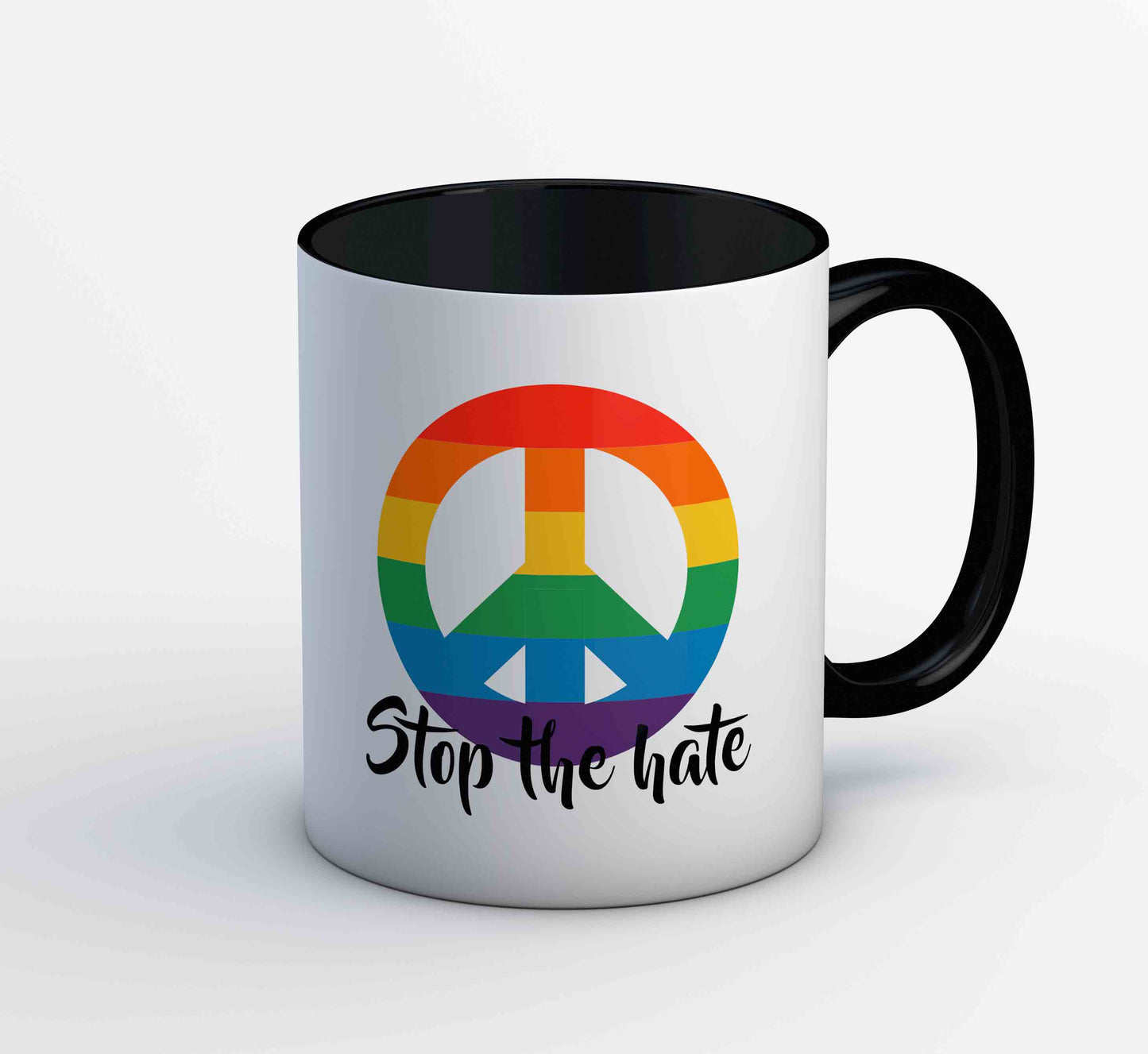 pride stop the hate mug coffee ceramic printed graphic stylish buy online united states u s the banyan tee tbt men women girls boys unisex - lgbtqia+