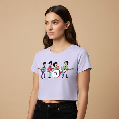 The Beatles Crop Top Crop Top The Banyan Tee TBCrop Top for men women boys designer stylish online cotton united states of america usa