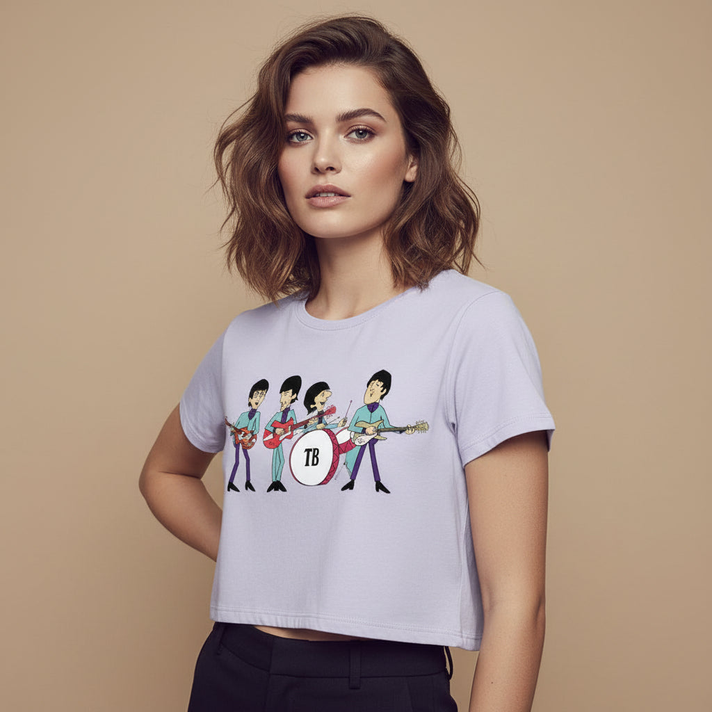 The Beatles Crop Top Crop Top The Banyan Tee TBCrop Top for men women boys designer stylish online cotton united states of america usa