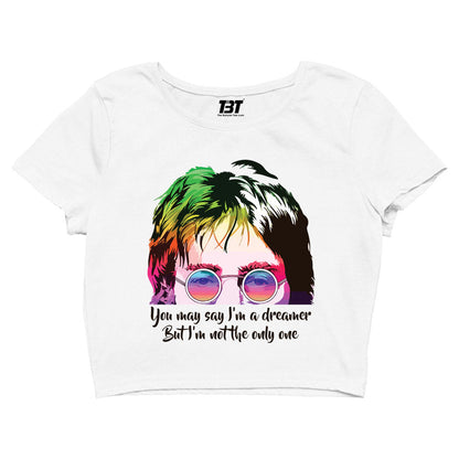 The Beatles Crop Top - Dreamer Crop Top The Banyan Tee TBCrop Top for men women boys designer stylish online cotton united states of america usa