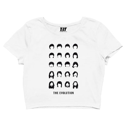 The Beatles Crop Top - Evolution Crop Top The Banyan Tee TBCrop Top for men women boys designer stylish online cotton united states of america usa