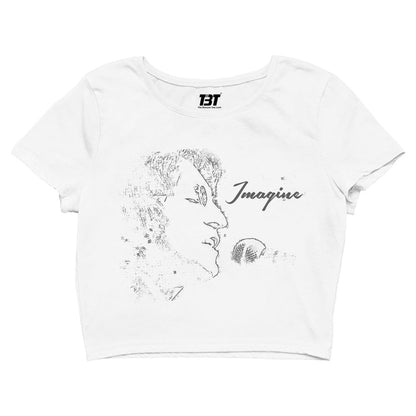 The Beatles Crop Top - Imagine Crop Top The Banyan Tee TBCrop Top for men women boys designer stylish online cotton united states of america usa