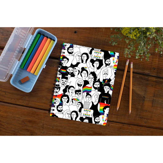 pride united by love notebook notepad diary buy online united states u s the banyan tee tbt unruled - lgbtqia+