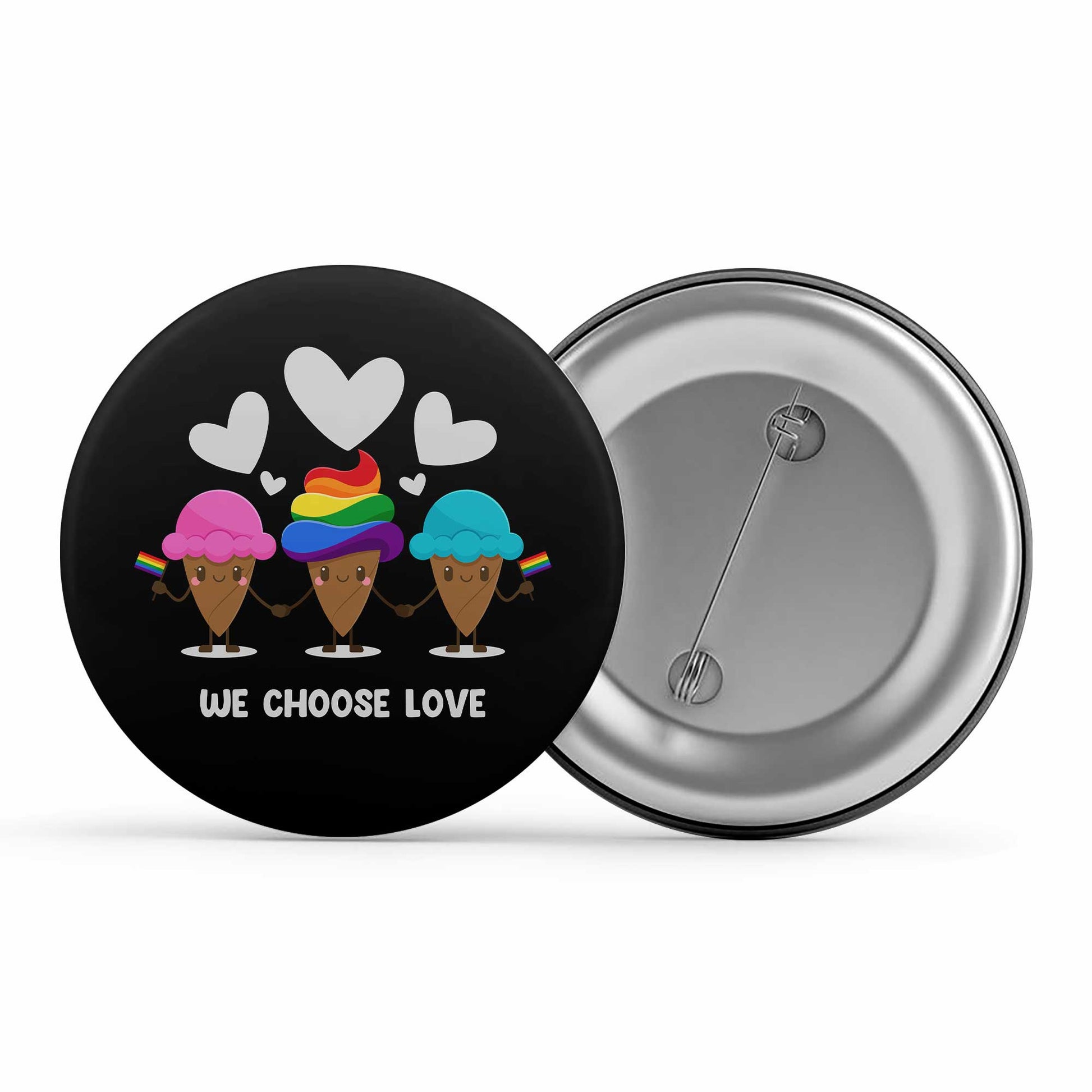 pride we choose love badge pin button printed graphic stylish buy online united states u s the banyan tee tbt men women girls boys unisex - lgbtqia+