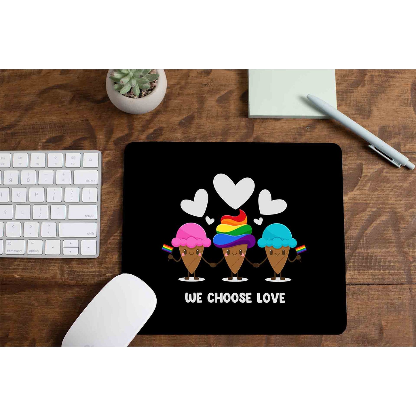 pride we choose love mousepad logitech large anime printed graphic stylish buy online united states u s the banyan tee tbt men women girls boys unisex - lgbtqia+