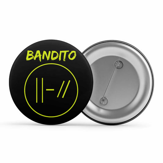 twenty one pilots bandito badge pin button music band buy online united states of america usa the banyan tee tbt men women girls boys unisex