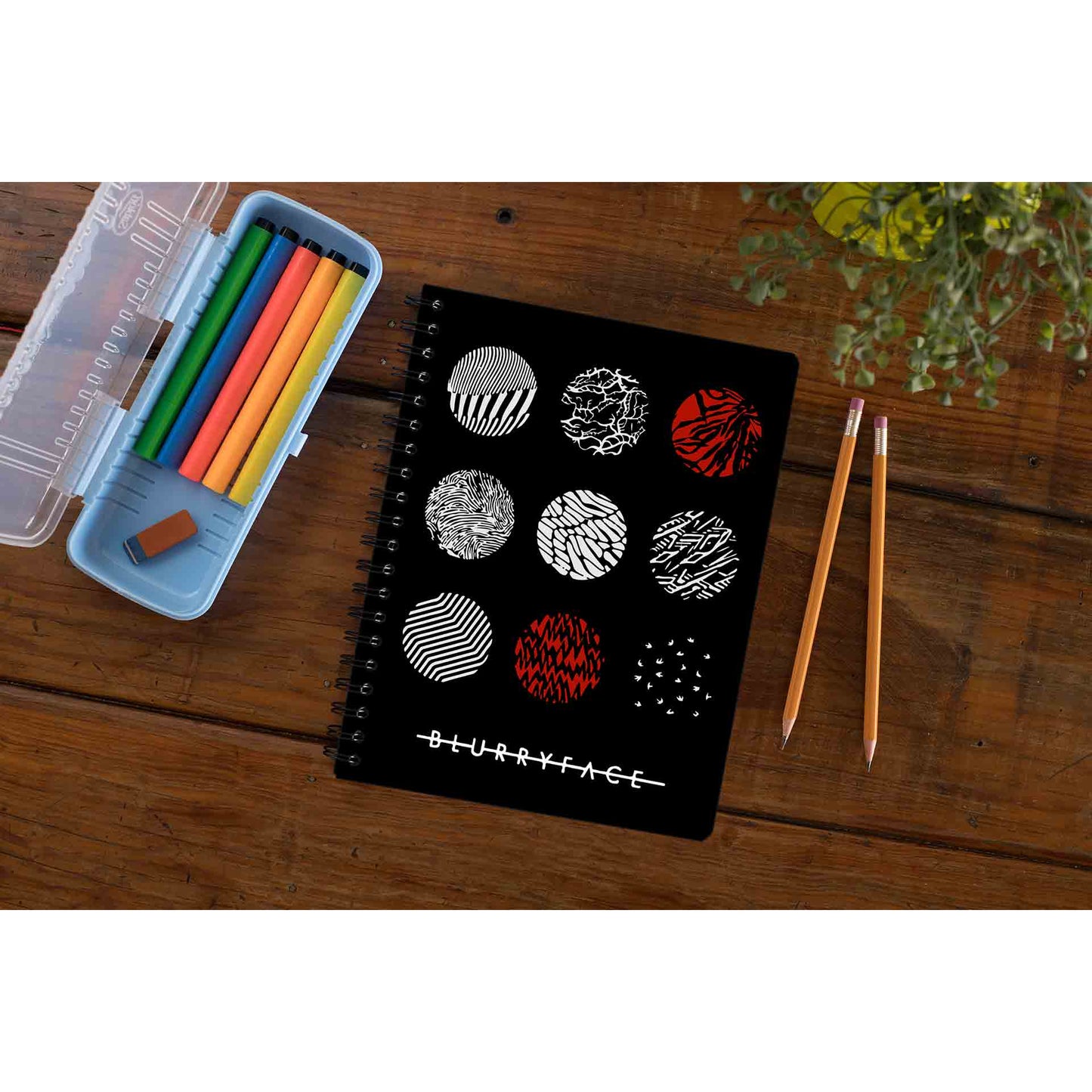 twenty one pilots blurry face notebook notepad diary buy online united states of america usa the banyan tee tbt unruled