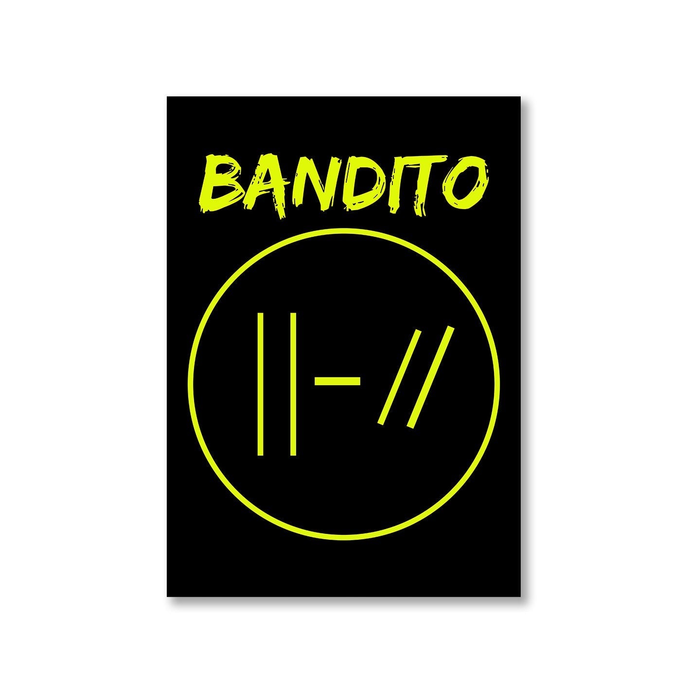 twenty one pilots bandito poster wall art buy online united states of america usa the banyan tee tbt a4