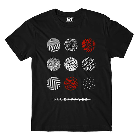 twenty one pilots blurry face t-shirt music band buy online usa united states the banyan tee tbt men women girls boys unisex black