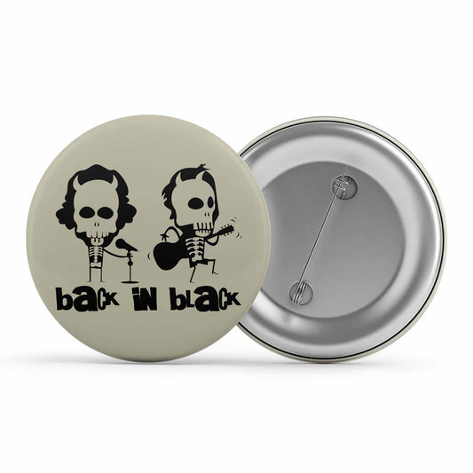 ac/dc back in black badge pin button music band buy online india the banyan tee tbt men women girls boys unisex