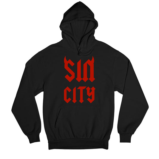 ac/dc sin city hoodie hooded sweatshirt winterwear music band buy online usa united states of america the banyan tee tbt men women girls boys unisex black