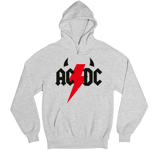 ac/dc rock hoodie hooded sweatshirt winterwear music band buy online usa united states of america the banyan tee tbt men women girls boys unisex gray