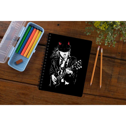 ac/dc angus notebook notepad diary buy online united states of america usa the banyan tee tbt unruled