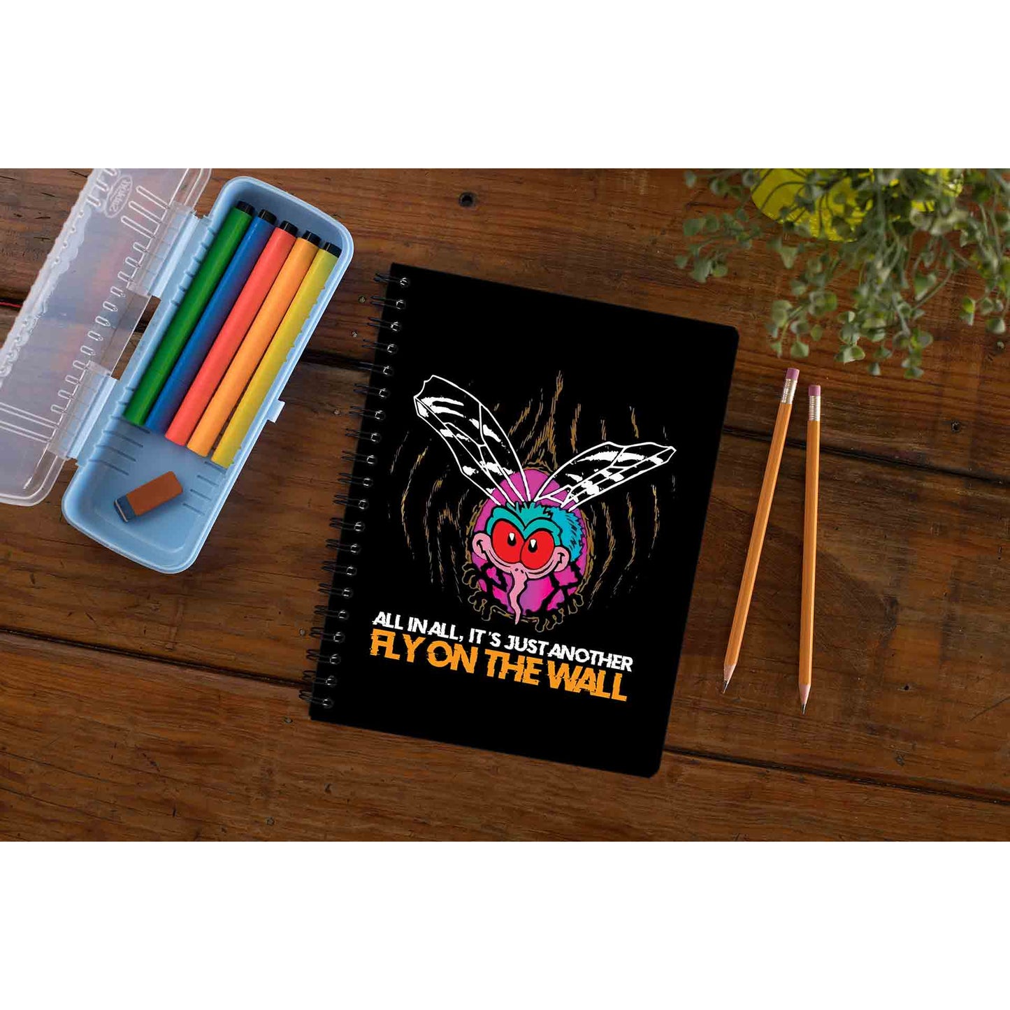 ac/dc fly on the wall notebook notepad diary buy online united states of america usa the banyan tee tbt unruled