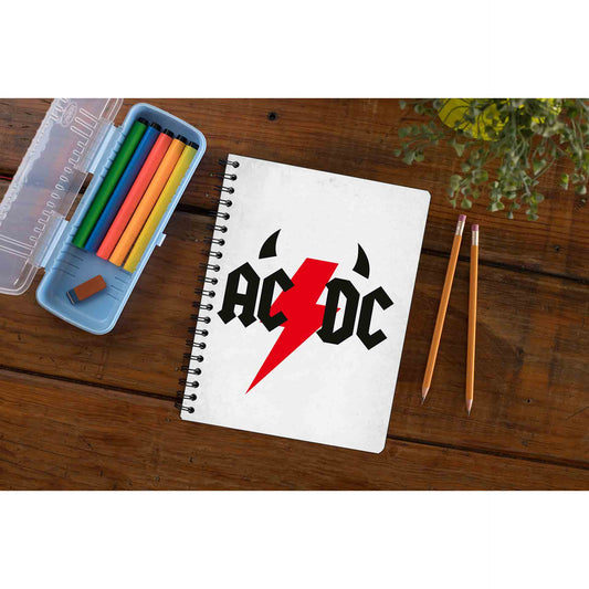 ac/dc rock notebook notepad diary buy online united states of america usa the banyan tee tbt unruled