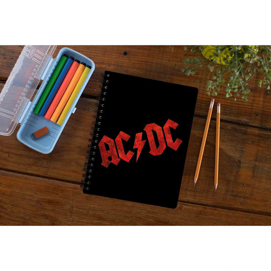 ac/dc rock notebook notepad diary buy online united states of america usa the banyan tee tbt unruled