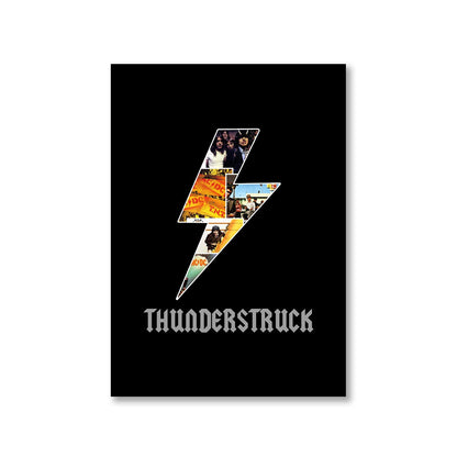 ac/dc thunderstruck poster wall art buy online united states of america usa the banyan tee tbt a4