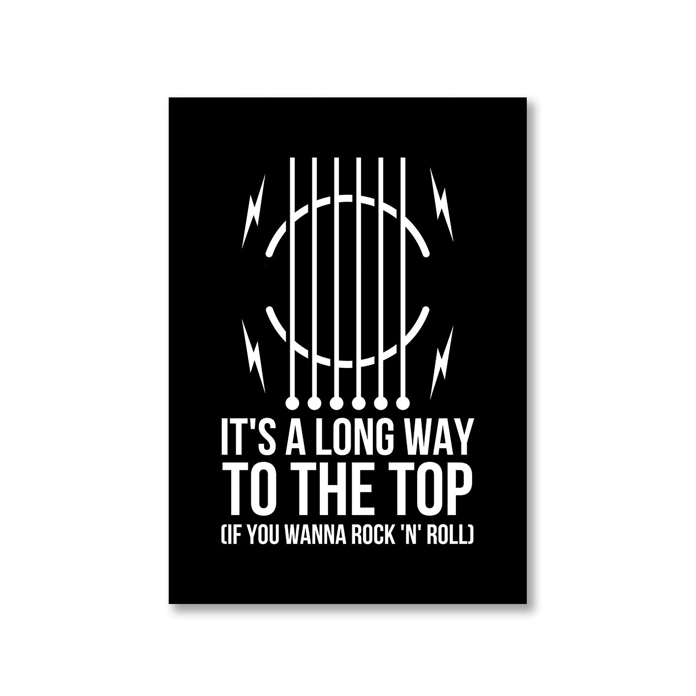 ac/dc long way to the top poster wall art buy online united states of america usa the banyan tee tbt a4