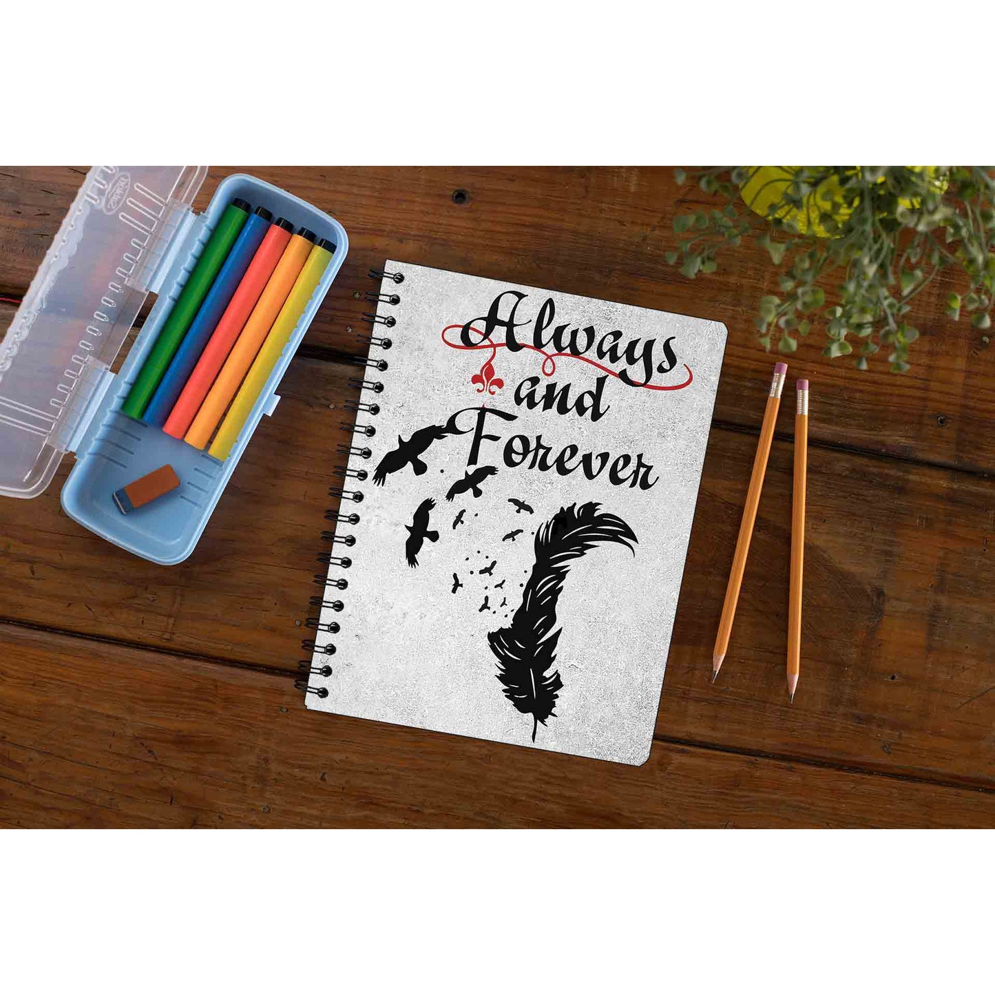 the vampire diaries always and forever notebook notepad diary buy online united states of america usa the banyan tee tbt unruled tvd stefan elena damon caroline katherine tyler bonnie