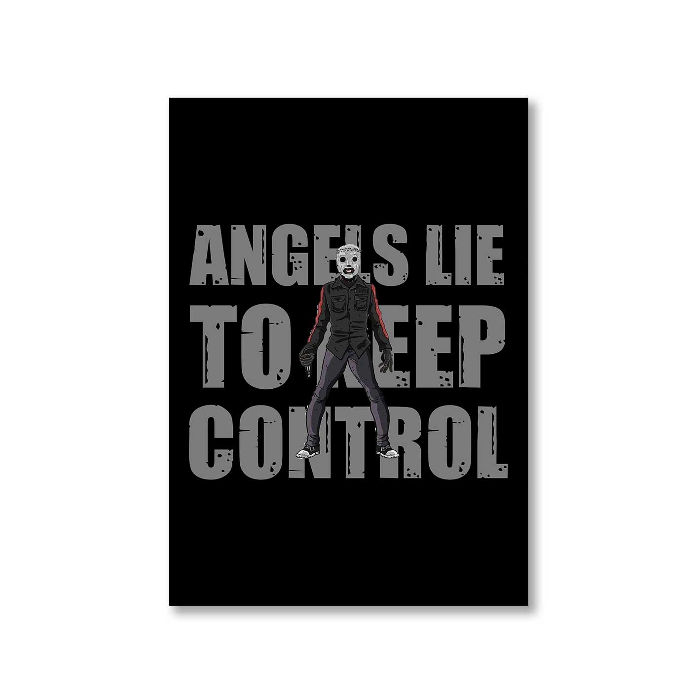 slipknot angels lie to keep control poster wall art buy online united states of america usa the banyan tee tbt a4