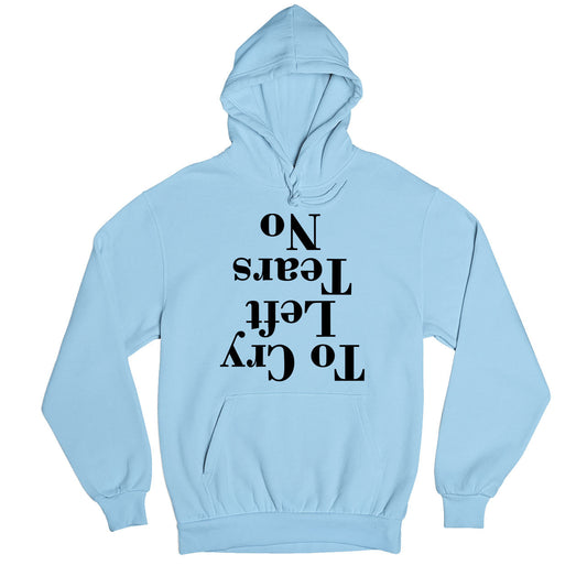 ariana grande no tears left to cry hoodie hooded sweatshirt winterwear music band buy online usa united states of america the banyan tee tbt men women girls boys unisex baby blue