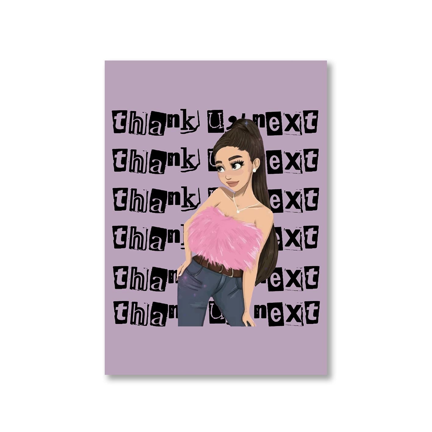 ariana grande thank u next poster wall art buy online united states of america usa the banyan tee tbt a4