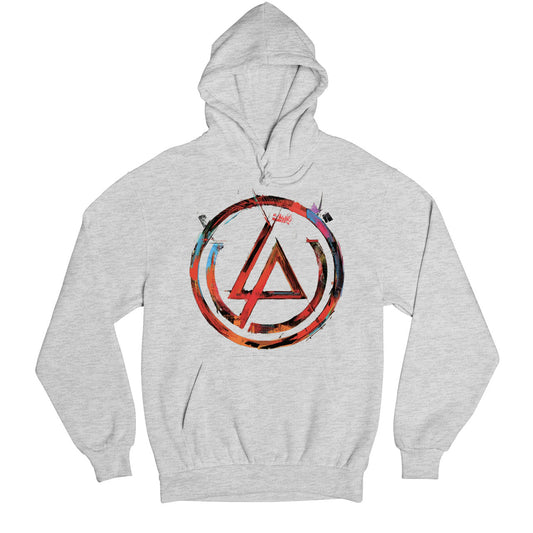 linkin park artwork hoodie hooded sweatshirt winterwear music band buy online usa united states of america the banyan tee tbt men women girls boys unisex gray