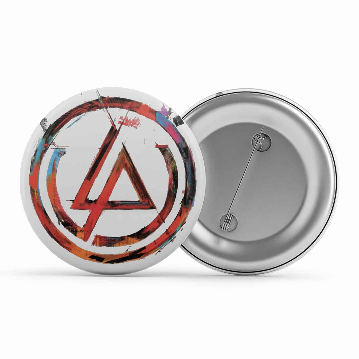 linkin park artwork badge pin button music band buy online united states of america usa the banyan tee tbt men women girls boys unisex