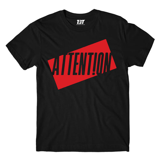 charlie puth attention t-shirt music band buy online usa united states the banyan tee tbt men women girls boys unisex black