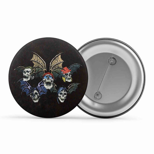 avenged sevenfold death bats badge pin button music band buy online india the banyan tee tbt men women girls boys unisex