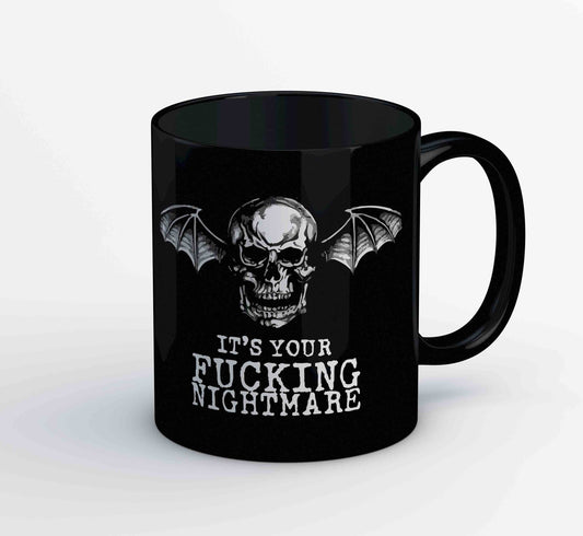 avenged sevenfold nightmare mug coffee ceramic music band buy online usa united states of america the banyan tee tbt men women girls boys unisex