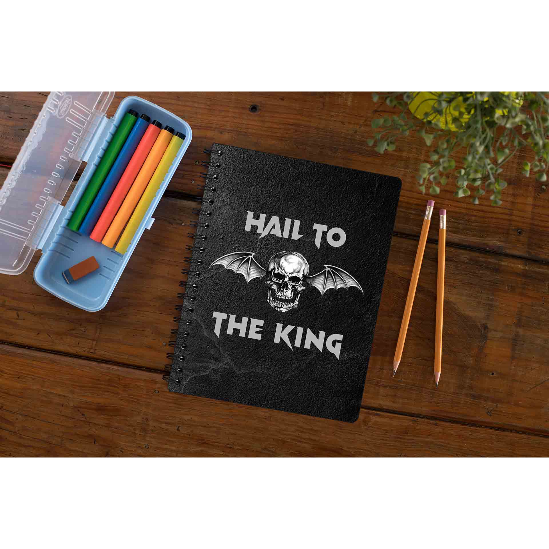 avenged sevenfold hail to the king notebook notepad diary buy online united states of america usa the banyan tee tbt unruled