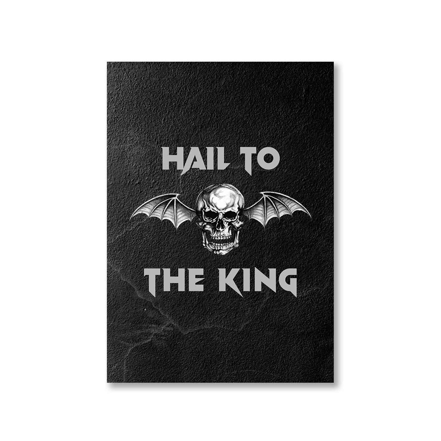 avenged sevenfold hail to the king poster wall art buy online united states of america usa the banyan tee tbt a4