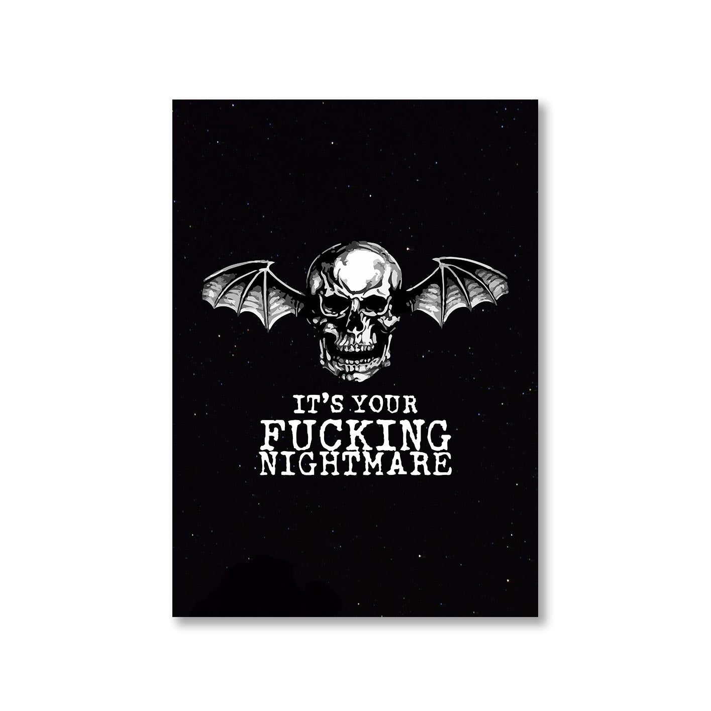 avenged sevenfold nightmare poster wall art buy online united states of america usa the banyan tee tbt a4