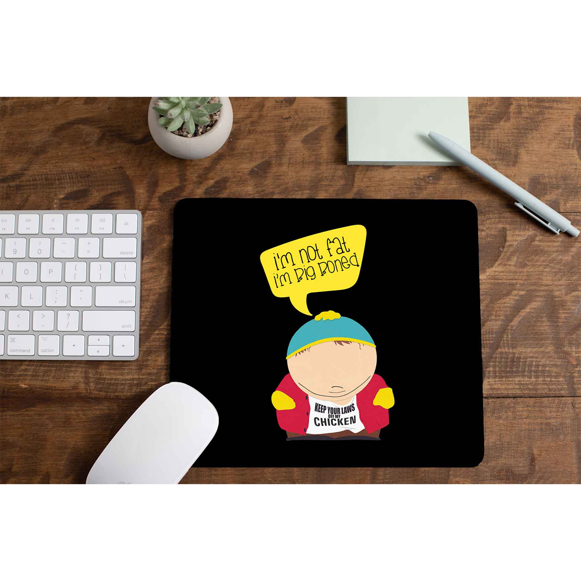 south park big boned mousepad logitech large anime tv & movies buy online united states of america usa the banyan tee tbt men women girls boys unisex  south park kenny cartman stan kyle cartoon character illustration