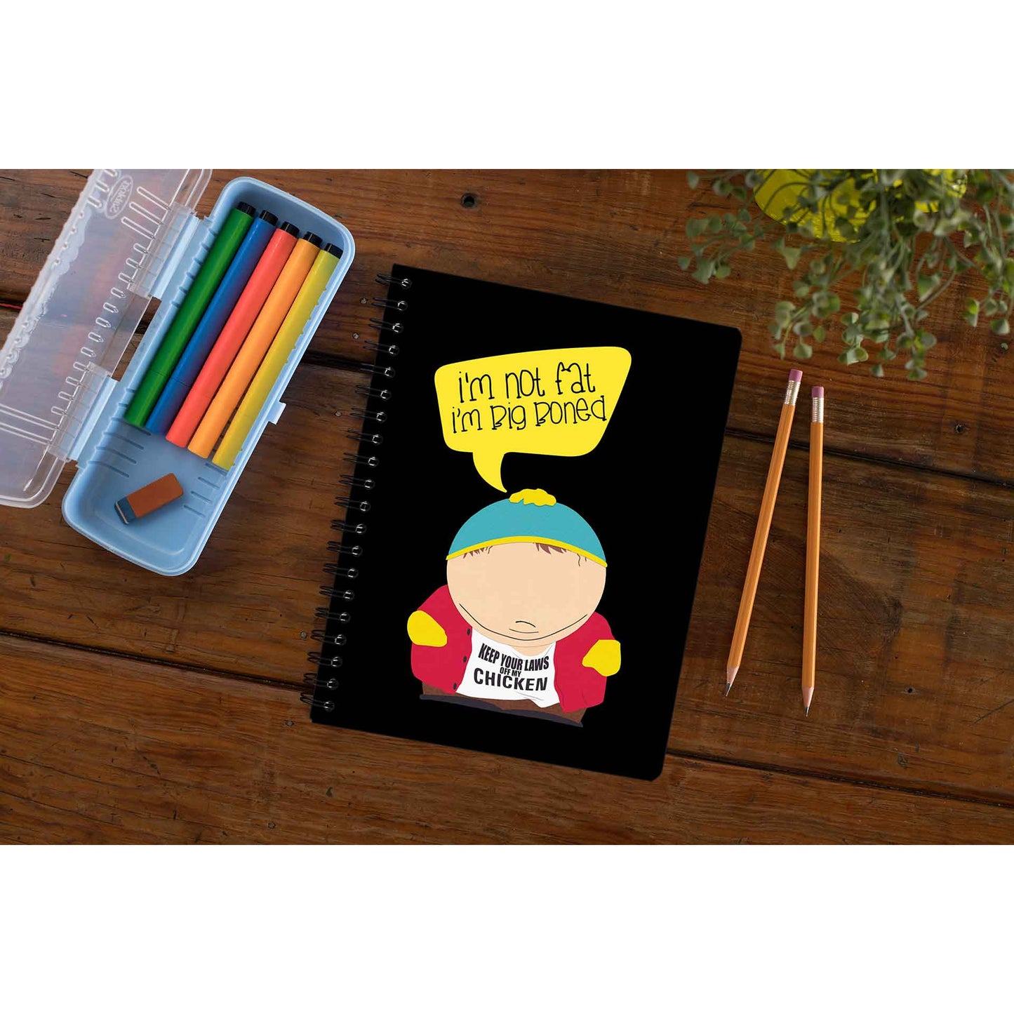 south park big boned notebook notepad diary buy online united states of america usa the banyan tee tbt unruled south park kenny cartman stan kyle cartoon character illustration