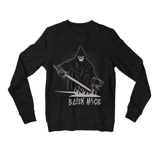 slayer black magic sweatshirt upper winterwear music band buy online united states of america usa the banyan tee tbt men women girls boys unisex black