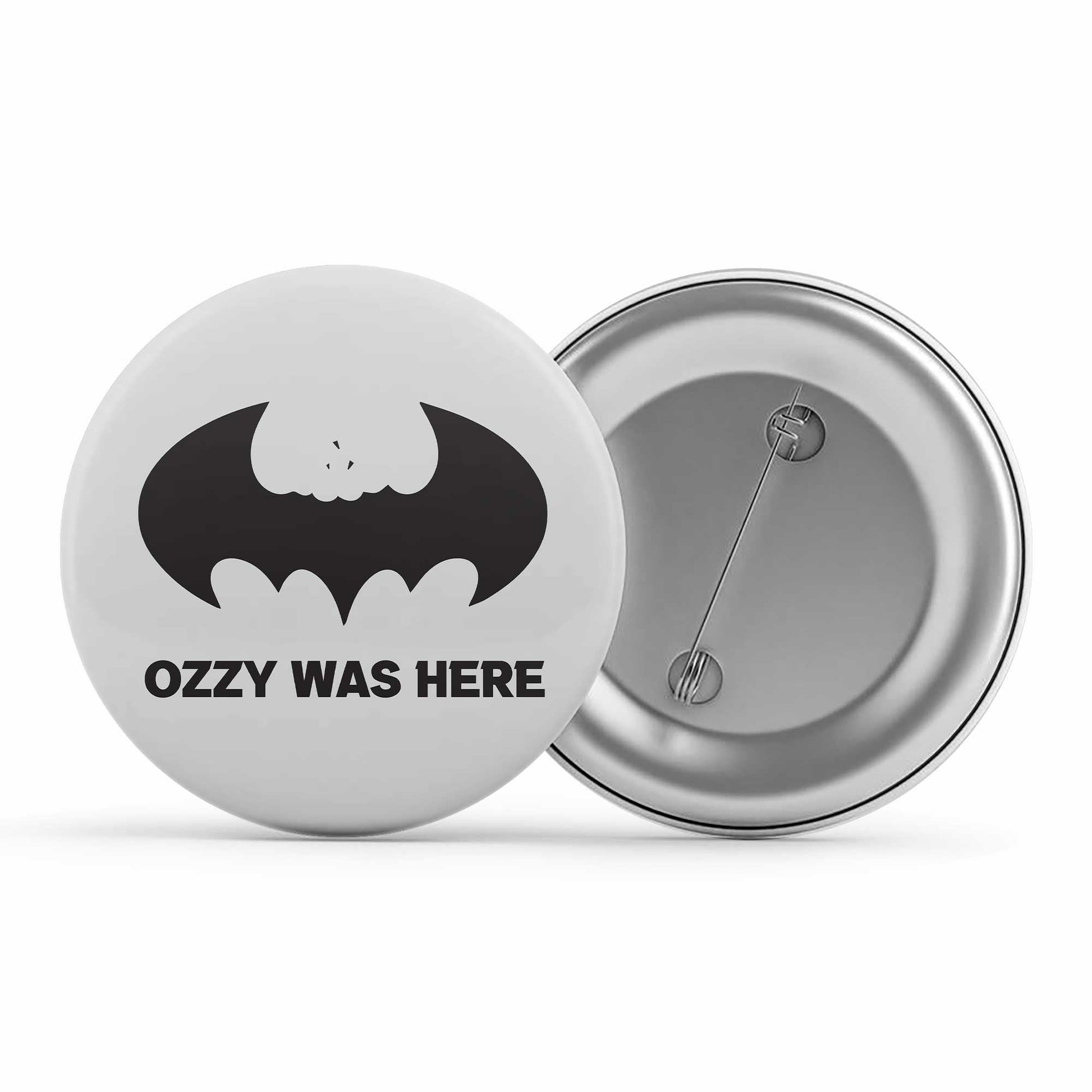 black sabbath ozzy was here badge pin button music band buy online india the banyan tee tbt men women girls boys unisex