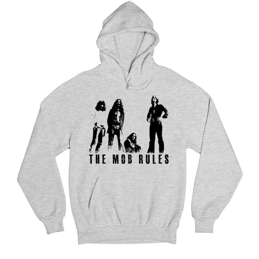 black sabbath the mob rules hoodie hooded sweatshirt winterwear music band buy online usa united states of america the banyan tee tbt men women girls boys unisex gray