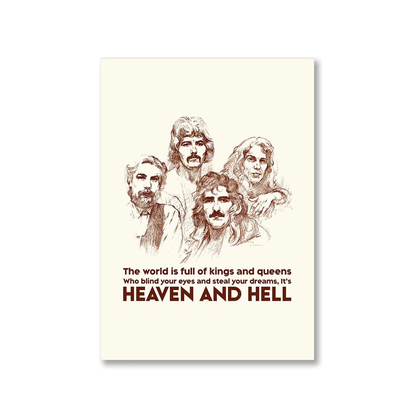 black sabbath it's heaven and hell poster wall art buy online united states of america usa the banyan tee tbt a4