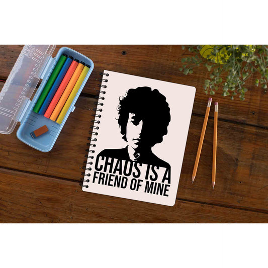 bob dylan chaos is a friend of mine notebook notepad diary buy online united states of america usa the banyan tee tbt unruled