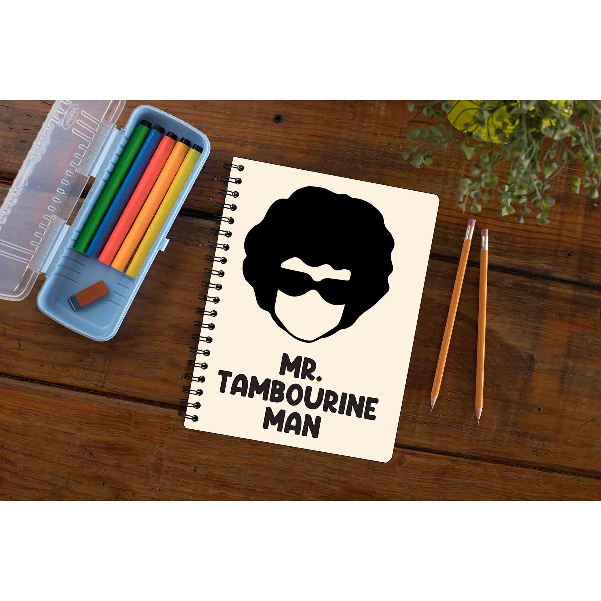 bob dylan mr. tambourine man notebook notepad diary buy online united states of america usa the banyan tee tbt unruled