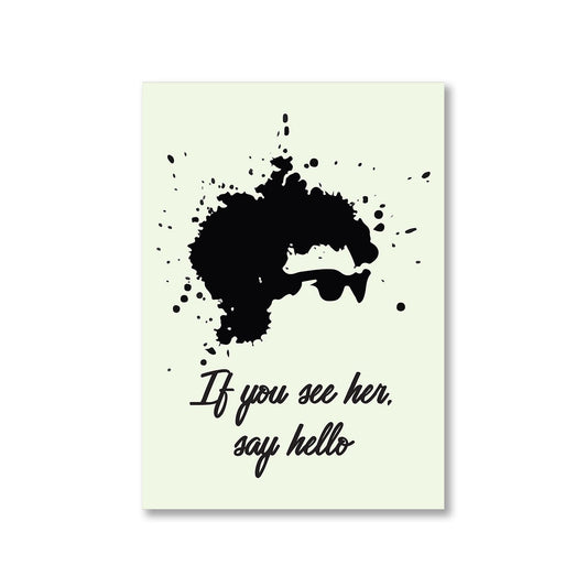 bob dylan if you see her, say hello poster wall art buy online united states of america usa the banyan tee tbt a4