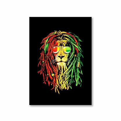 bob marley rasta lion poster wall art buy online united states of america usa the banyan tee tbt a4