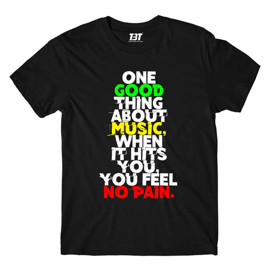 bob marley good thing about music t-shirt music band buy online usa united states the banyan tee tbt men women girls boys unisex black