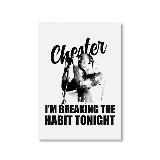 linkin park breaking the habit poster wall art buy online united states of america usa the banyan tee tbt a4