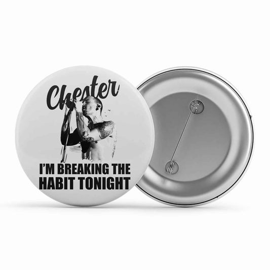 linkin park breaking the habit badge pin button music band buy online united states of america usa the banyan tee tbt men women girls boys unisex