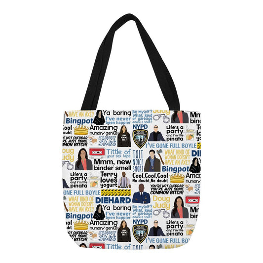 brooklyn nine nine tote bag college school gym tv shows & movies buy online united states of america usa the banyan tee tbt men women girls boys unisex